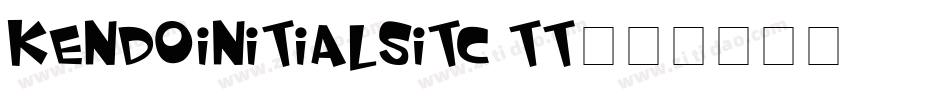 KendoInitialsITC TT字体转换